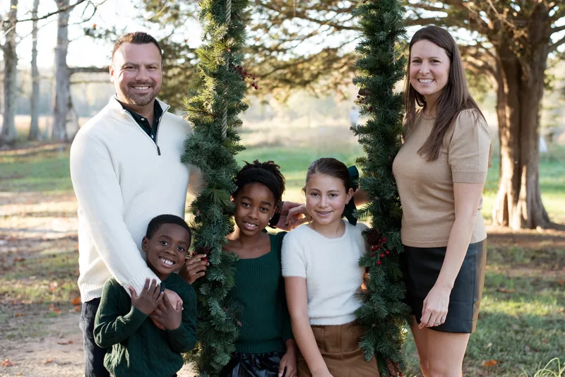 Michael Campbell and family