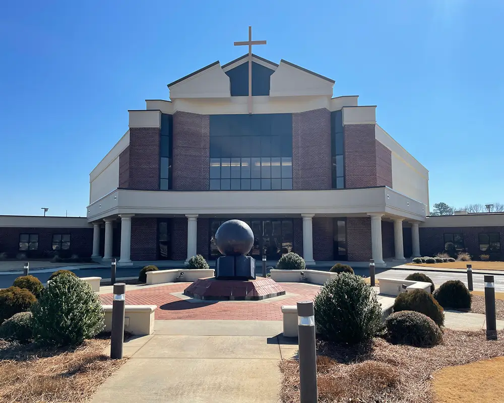 Front of a Modern Church Building